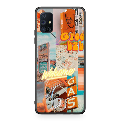 Θήκη Αγίου Βαλεντίνου Samsung Galaxy M51 Groovy Babe από τη Smartfits με σχέδιο στο πίσω μέρος και μαύρο περίβλημα | Samsung Galaxy M51 Groovy Babe case with colorful back and black bezels