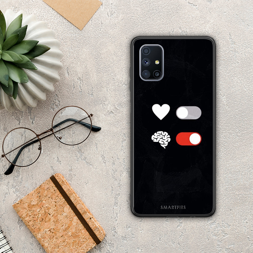 Heart Vs Brain - Samsung Galaxy M51 θήκη