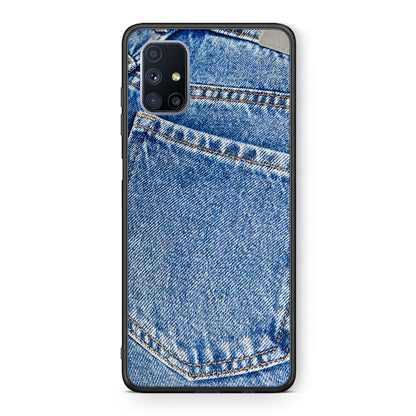 Θήκη Samsung Galaxy M51 Jeans Pocket από τη Smartfits με σχέδιο στο πίσω μέρος και μαύρο περίβλημα | Samsung Galaxy M51 Jeans Pocket case with colorful back and black bezels