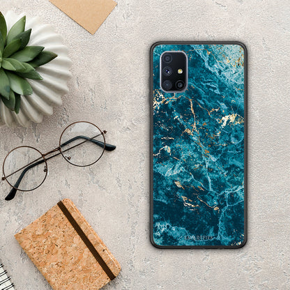 Marble Blue - Samsung Galaxy M51 θήκη