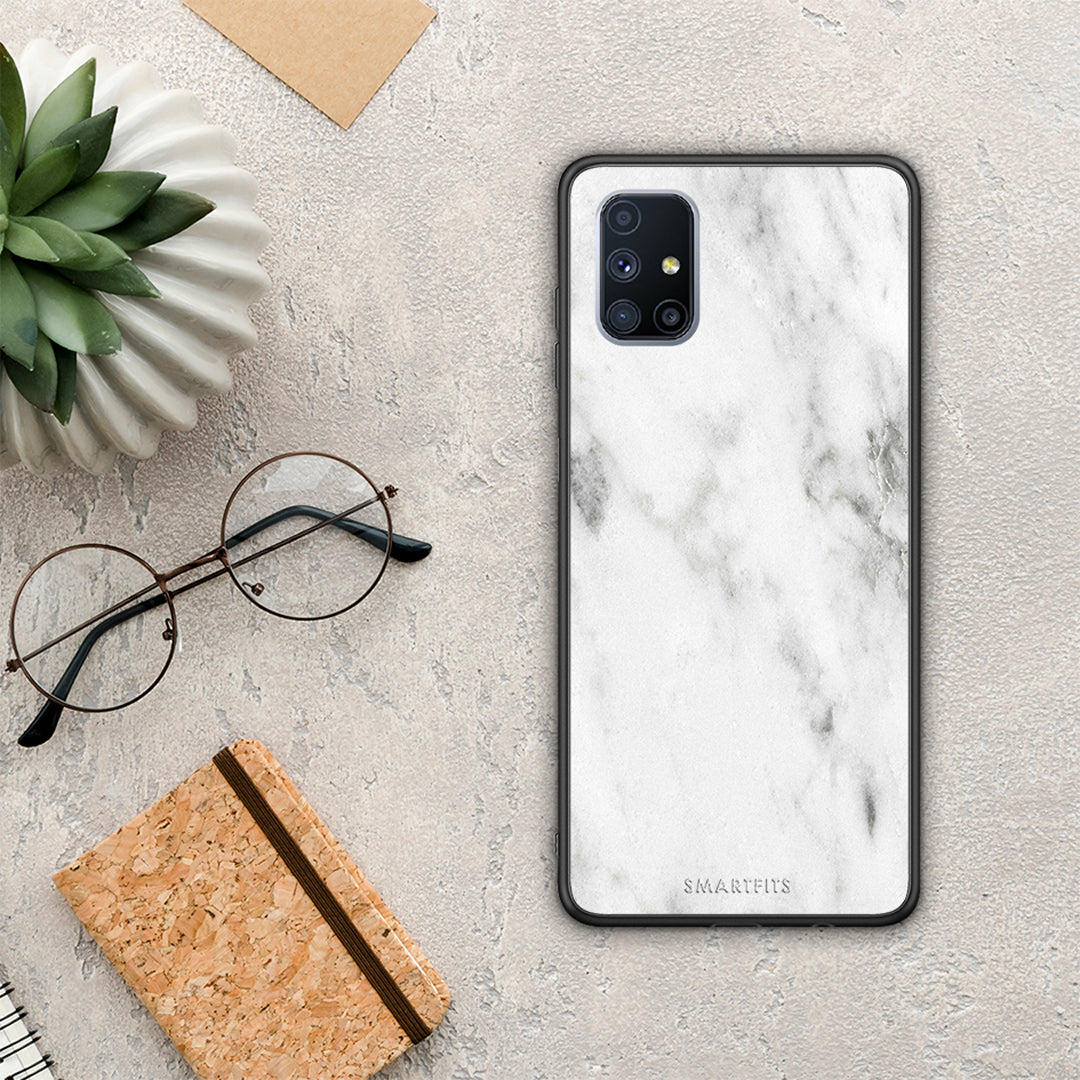 Marble White - Samsung Galaxy M51 θήκη