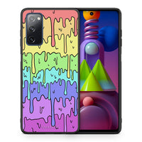 Thumbnail for Θήκη Samsung Galaxy M51 Melting Rainbow από τη Smartfits με σχέδιο στο πίσω μέρος και μαύρο περίβλημα | Samsung Galaxy M51 Melting Rainbow case with colorful back and black bezels