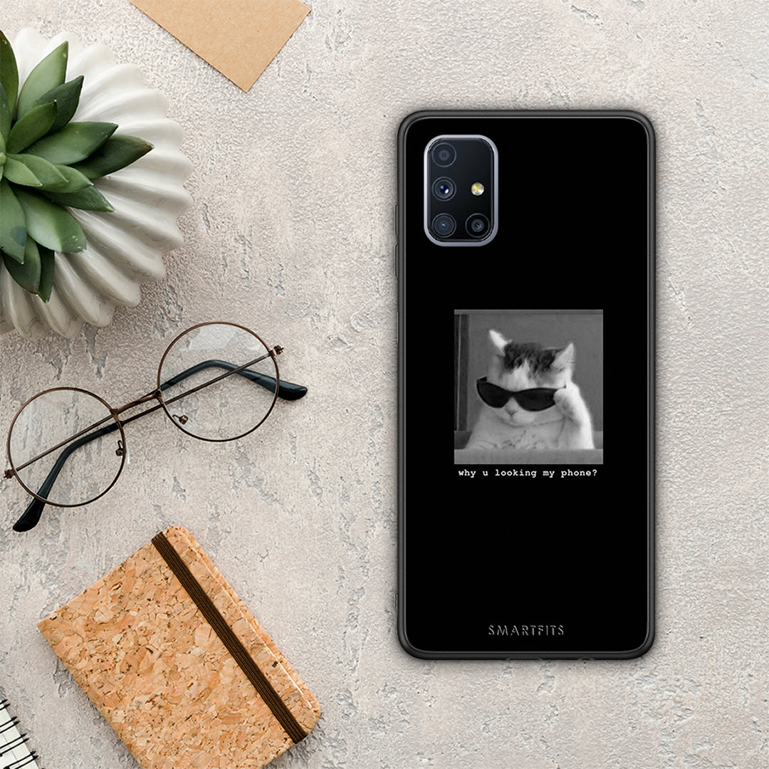 Meme Cat - Samsung Galaxy M51 θήκη