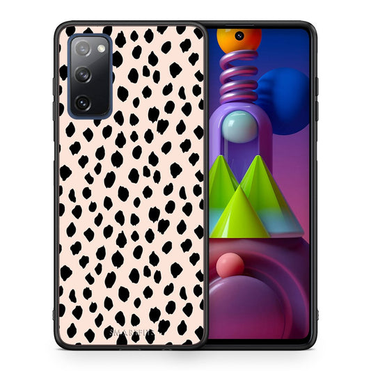 Θήκη Samsung Galaxy M51 New Polka Dots από τη Smartfits με σχέδιο στο πίσω μέρος και μαύρο περίβλημα | Samsung Galaxy M51 New Polka Dots case with colorful back and black bezels