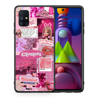 Thumbnail for Θήκη Αγίου Βαλεντίνου Samsung Galaxy M51 Pink Love από τη Smartfits με σχέδιο στο πίσω μέρος και μαύρο περίβλημα | Samsung Galaxy M51 Pink Love case with colorful back and black bezels