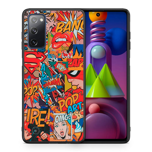 Θήκη Samsung Galaxy M51 PopArt OMG από τη Smartfits με σχέδιο στο πίσω μέρος και μαύρο περίβλημα | Samsung Galaxy M51 PopArt OMG case with colorful back and black bezels