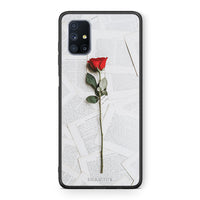 Thumbnail for Θήκη Samsung Galaxy M51 Red Rose από τη Smartfits με σχέδιο στο πίσω μέρος και μαύρο περίβλημα | Samsung Galaxy M51 Red Rose case with colorful back and black bezels