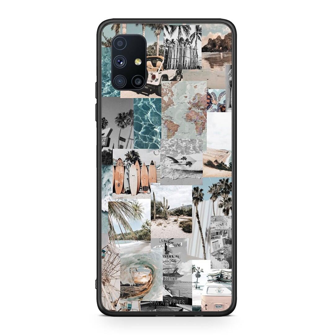 Θήκη Samsung Galaxy M51 Retro Beach Life από τη Smartfits με σχέδιο στο πίσω μέρος και μαύρο περίβλημα | Samsung Galaxy M51 Retro Beach Life case with colorful back and black bezels