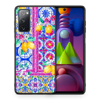 Thumbnail for Θήκη Samsung Galaxy M51 Retro Spring από τη Smartfits με σχέδιο στο πίσω μέρος και μαύρο περίβλημα | Samsung Galaxy M51 Retro Spring case with colorful back and black bezels
