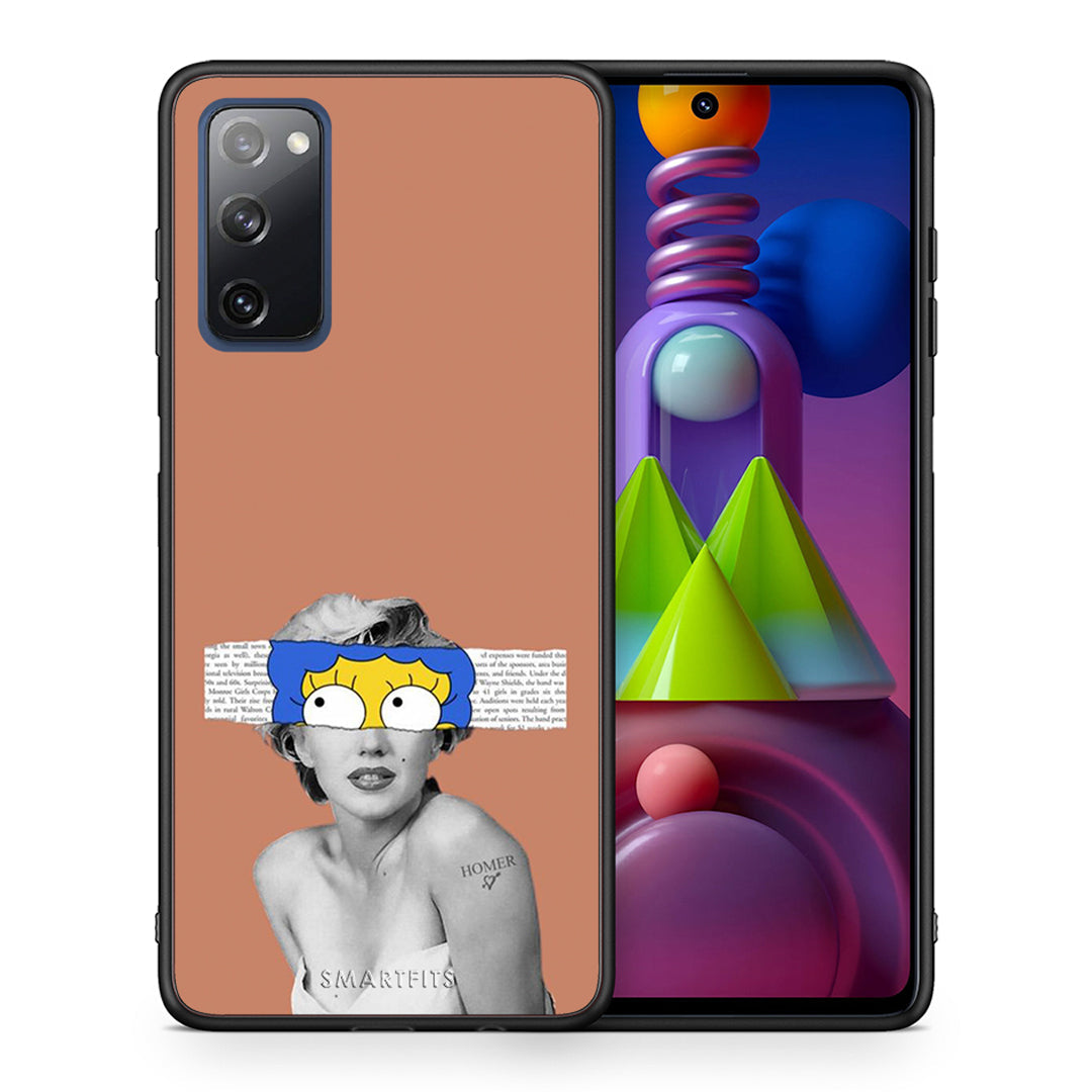 Θήκη Samsung Galaxy M51 Sim Merilyn από τη Smartfits με σχέδιο στο πίσω μέρος και μαύρο περίβλημα | Samsung Galaxy M51 Sim Merilyn case with colorful back and black bezels