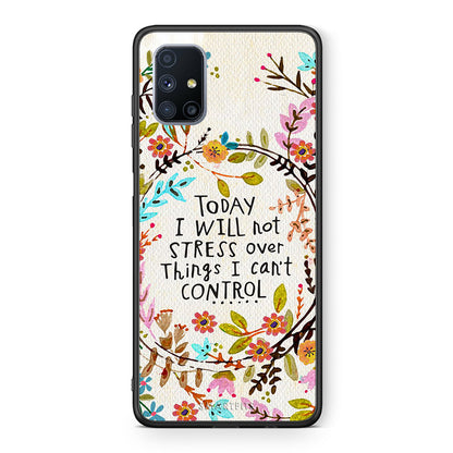 Θήκη Samsung Galaxy M51 Stress Over από τη Smartfits με σχέδιο στο πίσω μέρος και μαύρο περίβλημα | Samsung Galaxy M51 Stress Over case with colorful back and black bezels