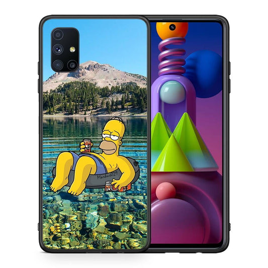 Θήκη Samsung Galaxy M51 Summer Happiness από τη Smartfits με σχέδιο στο πίσω μέρος και μαύρο περίβλημα | Samsung Galaxy M51 Summer Happiness case with colorful back and black bezels