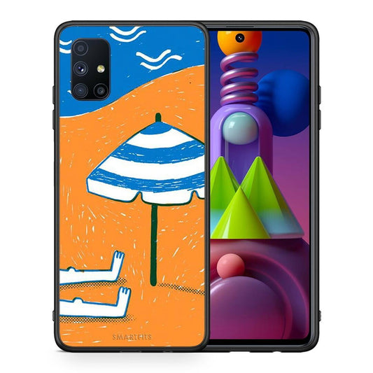 Θήκη Samsung Galaxy M51 Summering από τη Smartfits με σχέδιο στο πίσω μέρος και μαύρο περίβλημα | Samsung Galaxy M51 Summering case with colorful back and black bezels