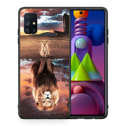 Θήκη Αγίου Βαλεντίνου Samsung Galaxy M51 Sunset Dreams από τη Smartfits με σχέδιο στο πίσω μέρος και μαύρο περίβλημα | Samsung Galaxy M51 Sunset Dreams case with colorful back and black bezels