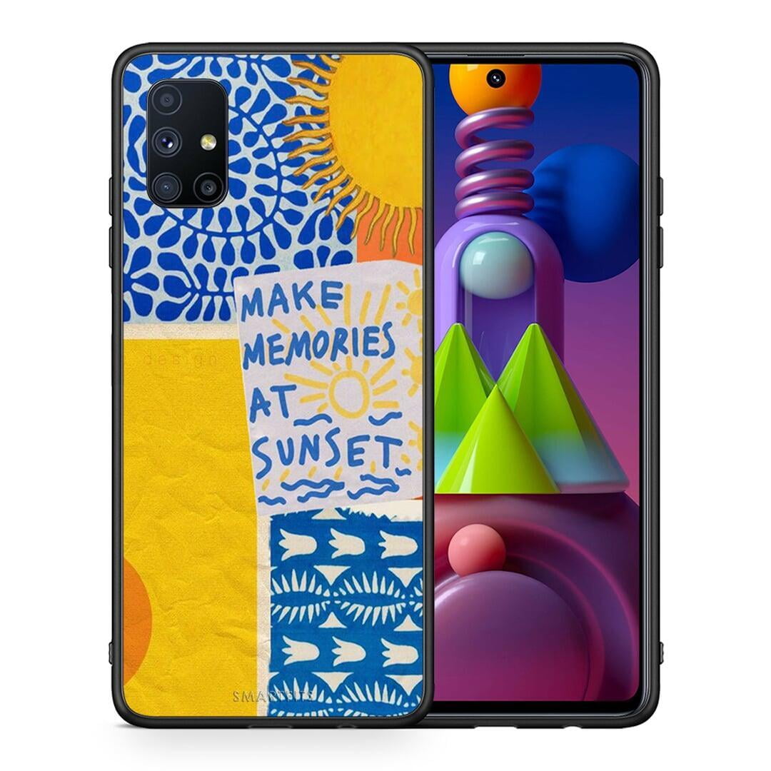 Θήκη Samsung Galaxy M51 Sunset Memories από τη Smartfits με σχέδιο στο πίσω μέρος και μαύρο περίβλημα | Samsung Galaxy M51 Sunset Memories case with colorful back and black bezels