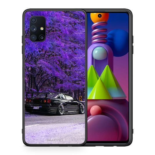 Θήκη Αγίου Βαλεντίνου Samsung Galaxy M51 Super Car από τη Smartfits με σχέδιο στο πίσω μέρος και μαύρο περίβλημα | Samsung Galaxy M51 Super Car case with colorful back and black bezels