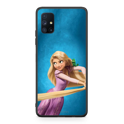 Θήκη Αγίου Βαλεντίνου Samsung Galaxy M51 Tangled 2 από τη Smartfits με σχέδιο στο πίσω μέρος και μαύρο περίβλημα | Samsung Galaxy M51 Tangled 2 case with colorful back and black bezels