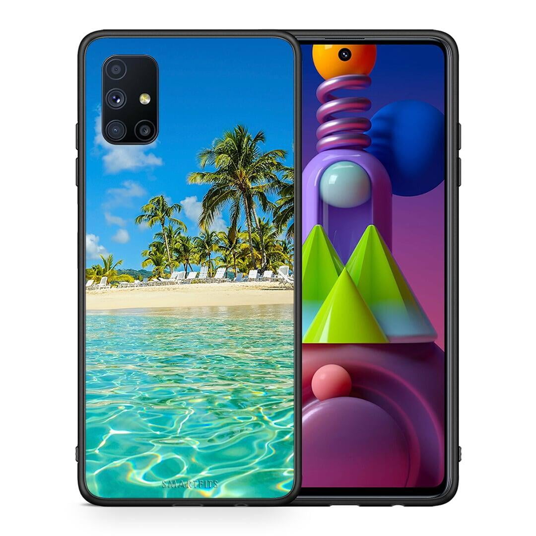 Θήκη Samsung Galaxy M51 Tropical Vibes από τη Smartfits με σχέδιο στο πίσω μέρος και μαύρο περίβλημα | Samsung Galaxy M51 Tropical Vibes case with colorful back and black bezels