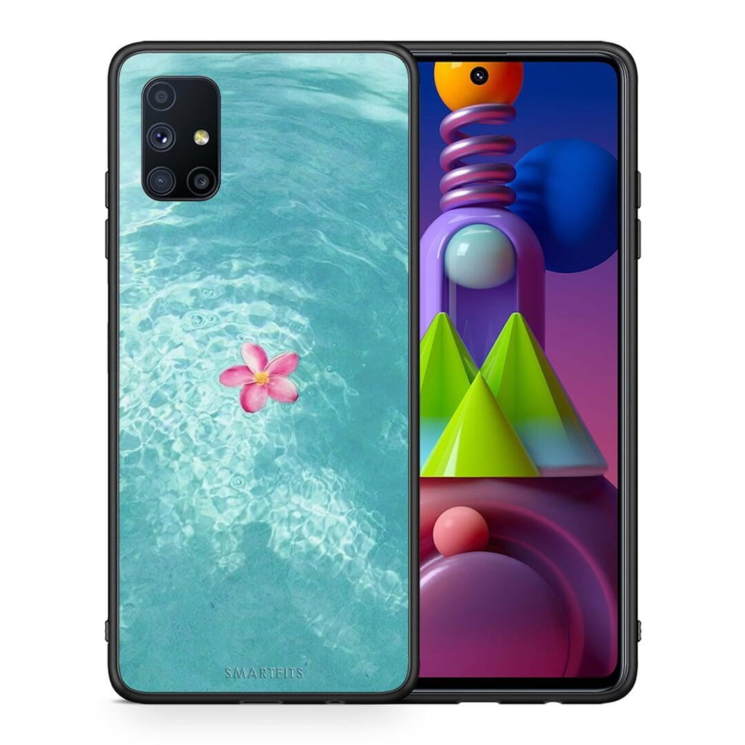 Θήκη Samsung Galaxy M51 Water Flower από τη Smartfits με σχέδιο στο πίσω μέρος και μαύρο περίβλημα | Samsung Galaxy M51 Water Flower case with colorful back and black bezels