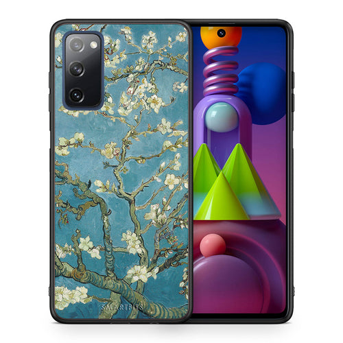Θήκη Samsung Galaxy M51 White Blossoms από τη Smartfits με σχέδιο στο πίσω μέρος και μαύρο περίβλημα | Samsung Galaxy M51 White Blossoms case with colorful back and black bezels