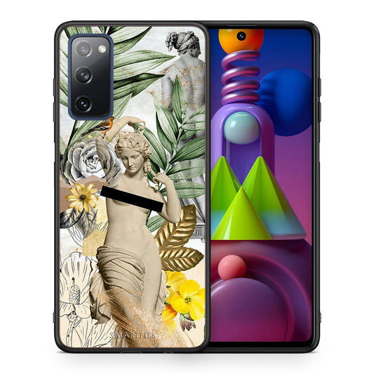 Θήκη Samsung Galaxy M51 Woman Statue από τη Smartfits με σχέδιο στο πίσω μέρος και μαύρο περίβλημα | Samsung Galaxy M51 Woman Statue case with colorful back and black bezels