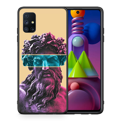 Θήκη Αγίου Βαλεντίνου Samsung Galaxy M51 Zeus Art από τη Smartfits με σχέδιο στο πίσω μέρος και μαύρο περίβλημα | Samsung Galaxy M51 Zeus Art case with colorful back and black bezels