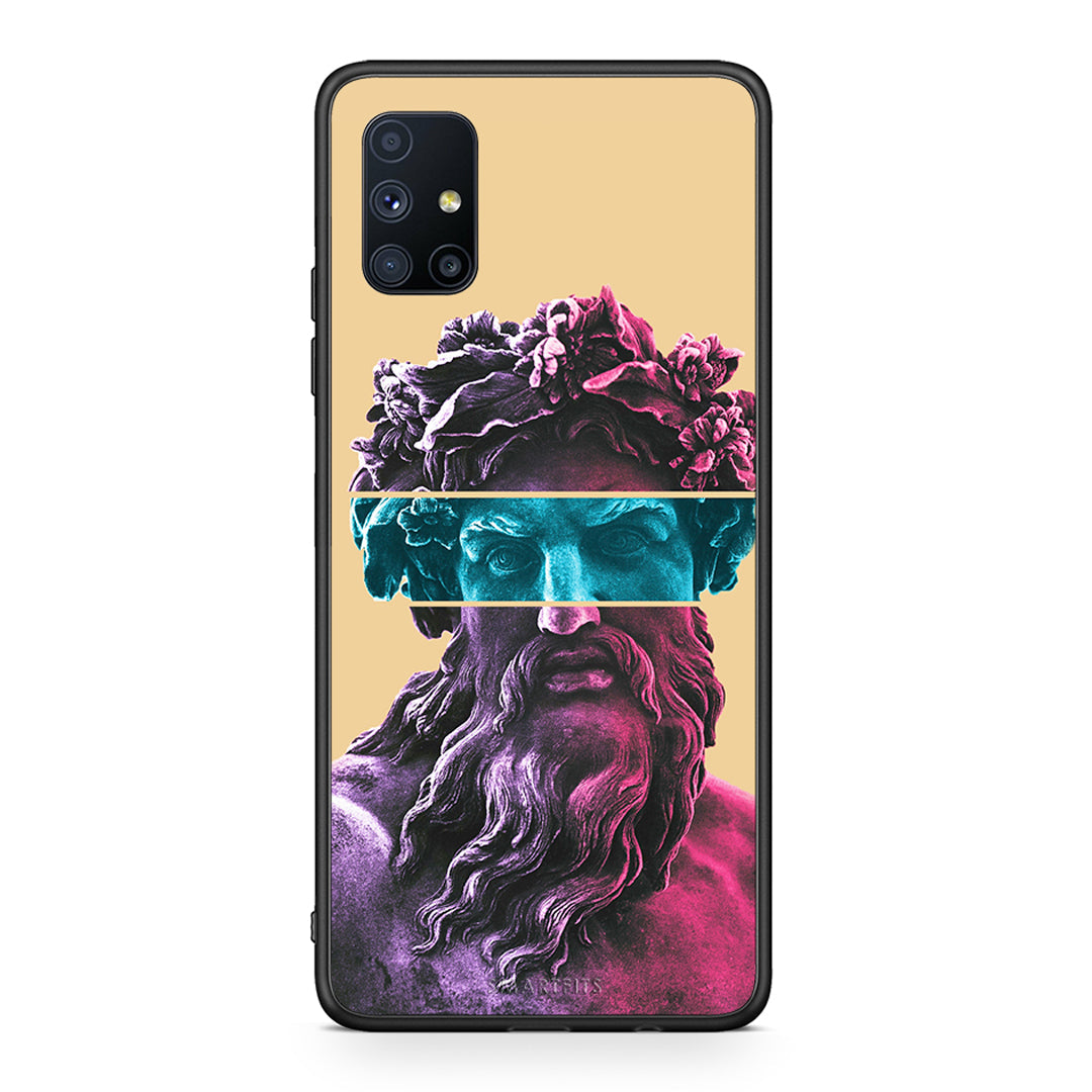 Θήκη Αγίου Βαλεντίνου Samsung Galaxy M51 Zeus Art από τη Smartfits με σχέδιο στο πίσω μέρος και μαύρο περίβλημα | Samsung Galaxy M51 Zeus Art case with colorful back and black bezels
