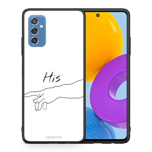 Θήκη Αγίου Βαλεντίνου Samsung M52 5G Aeshetic Love 2 από τη Smartfits με σχέδιο στο πίσω μέρος και μαύρο περίβλημα | Samsung M52 5G Aeshetic Love 2 case with colorful back and black bezels