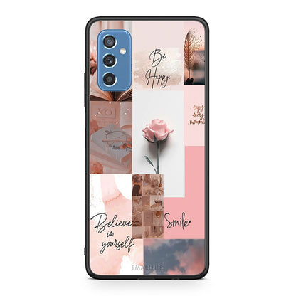 Samsung M52 5G Aesthetic Collage θήκη από τη Smartfits με σχέδιο στο πίσω μέρος και μαύρο περίβλημα | Smartphone case with colorful back and black bezels by Smartfits