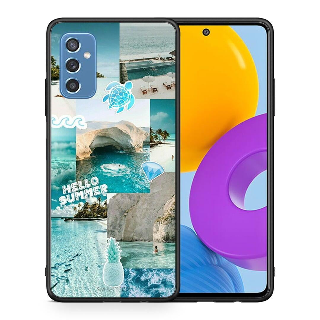Θήκη Samsung M52 5G Aesthetic Summer από τη Smartfits με σχέδιο στο πίσω μέρος και μαύρο περίβλημα | Samsung M52 5G Aesthetic Summer case with colorful back and black bezels