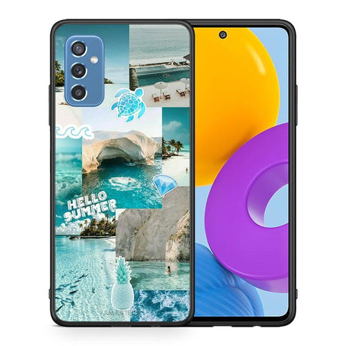 Θήκη Samsung M52 5G Aesthetic Summer από τη Smartfits με σχέδιο στο πίσω μέρος και μαύρο περίβλημα | Samsung M52 5G Aesthetic Summer case with colorful back and black bezels