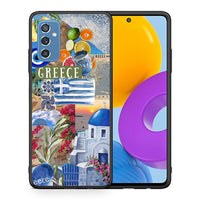 Thumbnail for Θήκη Samsung M52 5G All Greek από τη Smartfits με σχέδιο στο πίσω μέρος και μαύρο περίβλημα | Samsung M52 5G All Greek case with colorful back and black bezels