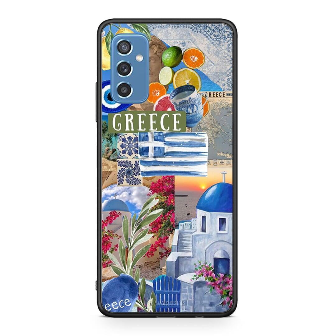 Samsung M52 5G All Greek Θήκη από τη Smartfits με σχέδιο στο πίσω μέρος και μαύρο περίβλημα | Smartphone case with colorful back and black bezels by Smartfits