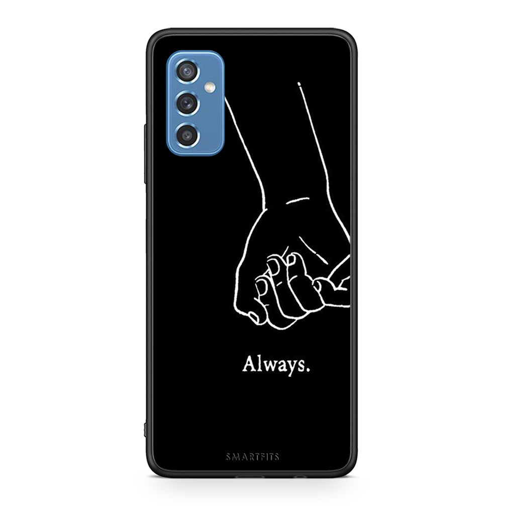 Samsung M52 5G Always & Forever 1 Θήκη Αγίου Βαλεντίνου από τη Smartfits με σχέδιο στο πίσω μέρος και μαύρο περίβλημα | Smartphone case with colorful back and black bezels by Smartfits