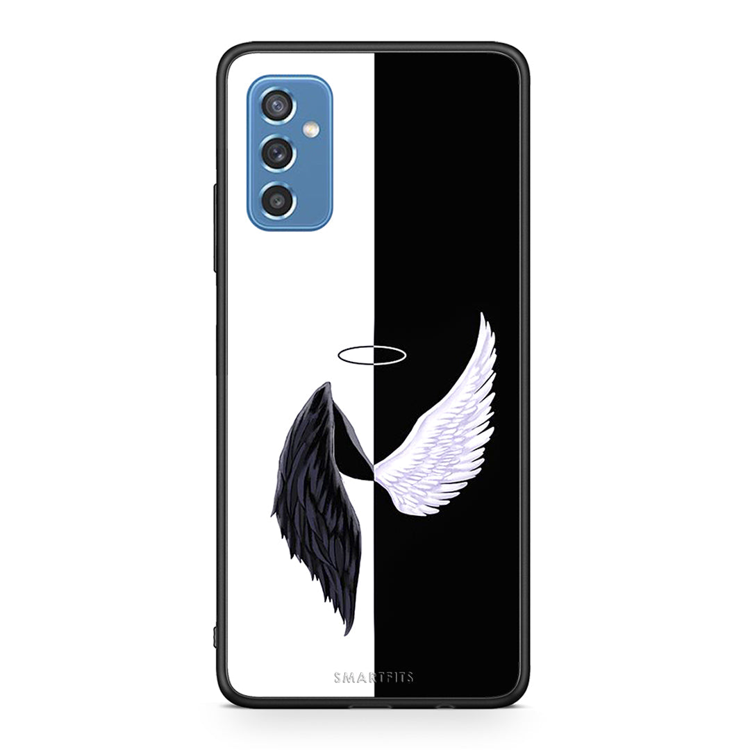 Samsung M52 5G Angels Demons θήκη από τη Smartfits με σχέδιο στο πίσω μέρος και μαύρο περίβλημα | Smartphone case with colorful back and black bezels by Smartfits