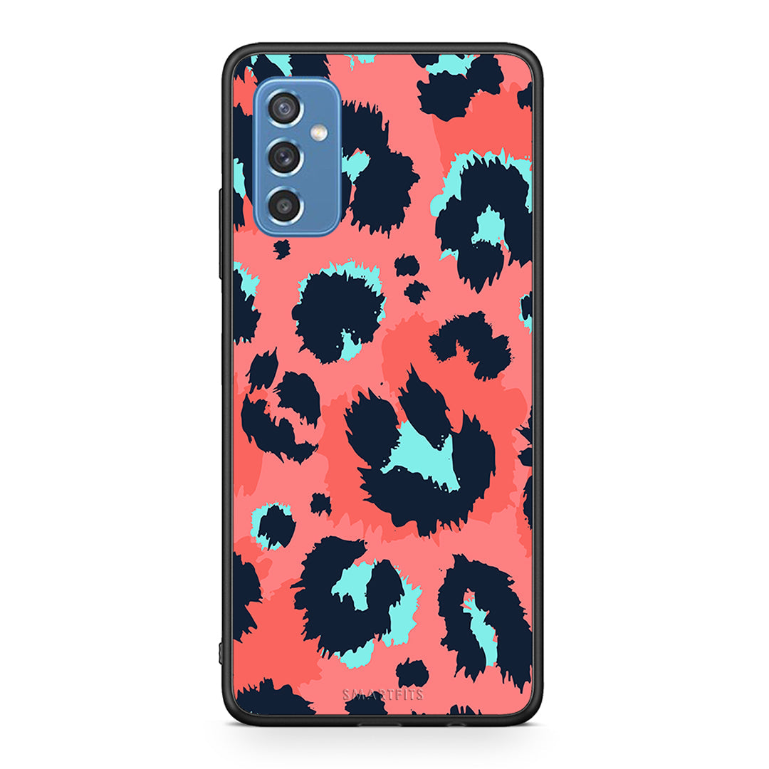 22 - Samsung M52 5G Pink Leopard Animal case, cover, bumper
