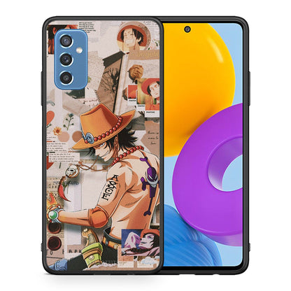 Θήκη Samsung M52 5G Anime Collage από τη Smartfits με σχέδιο στο πίσω μέρος και μαύρο περίβλημα | Samsung M52 5G Anime Collage case with colorful back and black bezels