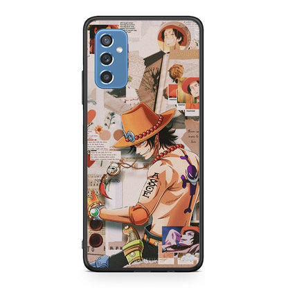 Samsung M52 5G Anime Collage θήκη από τη Smartfits με σχέδιο στο πίσω μέρος και μαύρο περίβλημα | Smartphone case with colorful back and black bezels by Smartfits