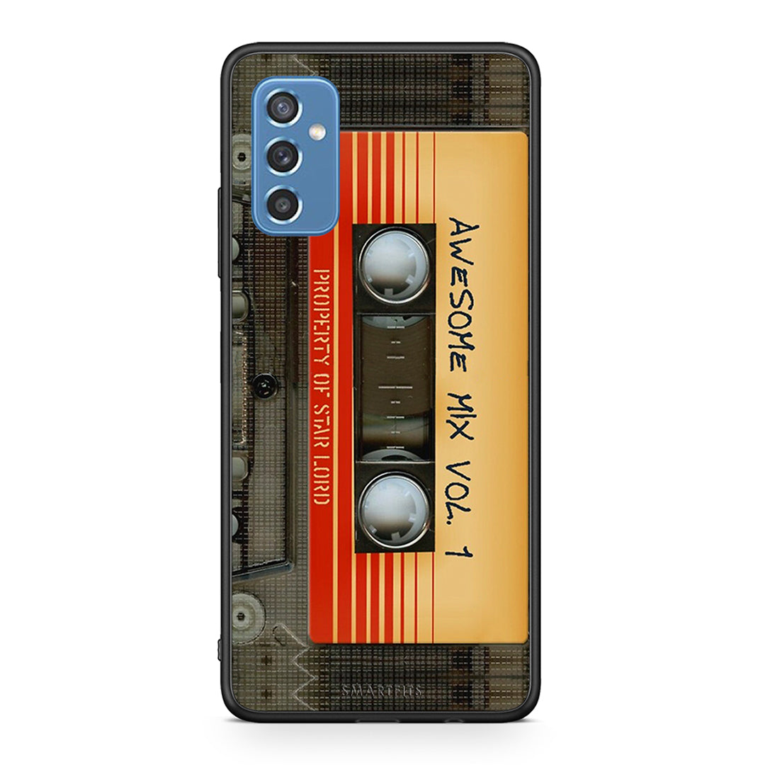 Samsung M52 5G Awesome Mix θήκη από τη Smartfits με σχέδιο στο πίσω μέρος και μαύρο περίβλημα | Smartphone case with colorful back and black bezels by Smartfits