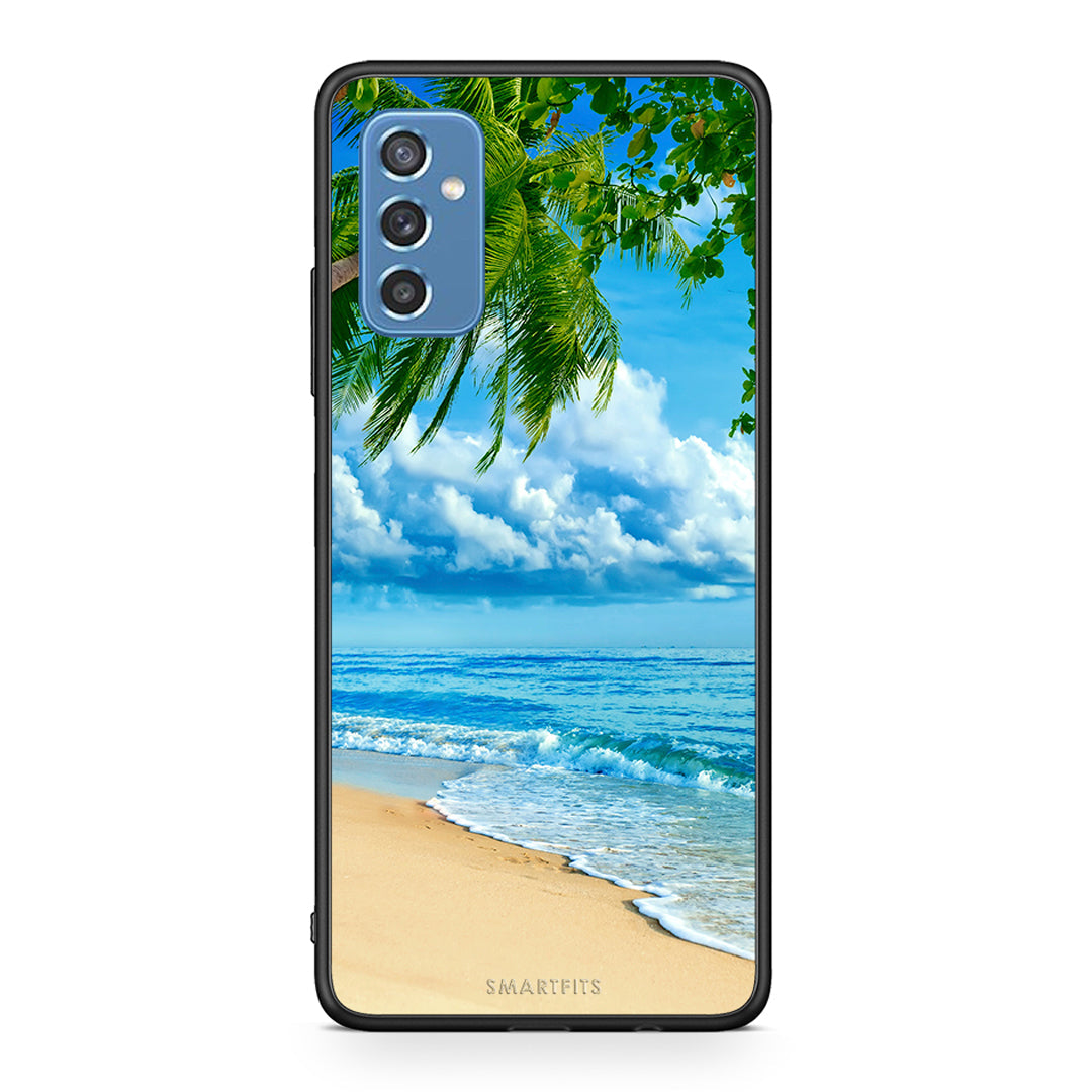Samsung M52 5G Beautiful Beach θήκη από τη Smartfits με σχέδιο στο πίσω μέρος και μαύρο περίβλημα | Smartphone case with colorful back and black bezels by Smartfits