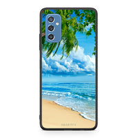 Thumbnail for Samsung M52 5G Beautiful Beach θήκη από τη Smartfits με σχέδιο στο πίσω μέρος και μαύρο περίβλημα | Smartphone case with colorful back and black bezels by Smartfits