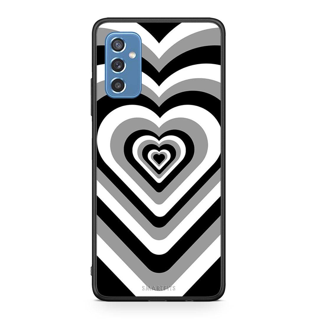 Samsung M52 5G Black Hearts θήκη από τη Smartfits με σχέδιο στο πίσω μέρος και μαύρο περίβλημα | Smartphone case with colorful back and black bezels by Smartfits