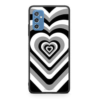 Thumbnail for Samsung M52 5G Black Hearts θήκη από τη Smartfits με σχέδιο στο πίσω μέρος και μαύρο περίβλημα | Smartphone case with colorful back and black bezels by Smartfits
