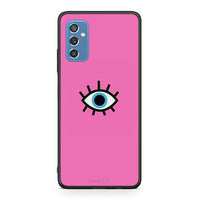 Thumbnail for Samsung M52 5G Blue Eye Pink θήκη από τη Smartfits με σχέδιο στο πίσω μέρος και μαύρο περίβλημα | Smartphone case with colorful back and black bezels by Smartfits