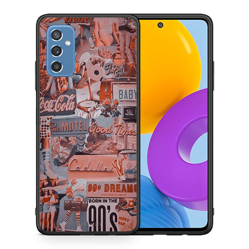 Θήκη Samsung M52 5G Born In 90s από τη Smartfits με σχέδιο στο πίσω μέρος και μαύρο περίβλημα | Samsung M52 5G Born In 90s case with colorful back and black bezels