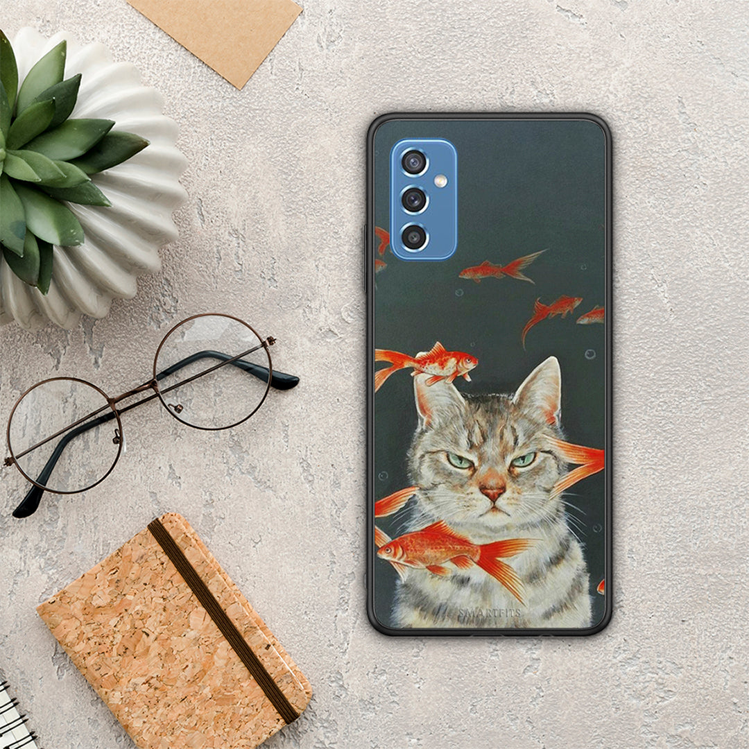 Cat Goldfish - Samsung Galaxy M52 5G θήκη