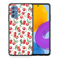 Thumbnail for Θήκη Samsung M52 5G Cherry Summer από τη Smartfits με σχέδιο στο πίσω μέρος και μαύρο περίβλημα | Samsung M52 5G Cherry Summer case with colorful back and black bezels