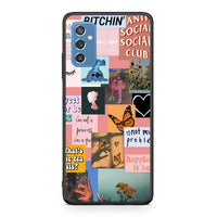 Thumbnail for Samsung M52 5G Collage Bitchin Θήκη Αγίου Βαλεντίνου από τη Smartfits με σχέδιο στο πίσω μέρος και μαύρο περίβλημα | Smartphone case with colorful back and black bezels by Smartfits