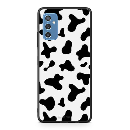 Samsung M52 5G Cow Print θήκη από τη Smartfits με σχέδιο στο πίσω μέρος και μαύρο περίβλημα | Smartphone case with colorful back and black bezels by Smartfits