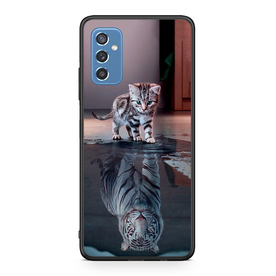 4 - Samsung M52 5G Tiger Cute case, cover, bumper